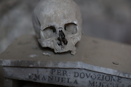 cimitero delle Fontanelle, Fontanel cemetery, in Naples, Italyの写真素材