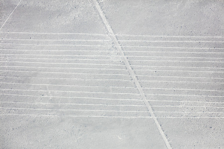 Mysterious figures Nazca desert from the aircraftの写真素材