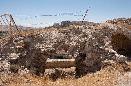 medieval crusaders castle, Al Karak, Jordan, Middle East