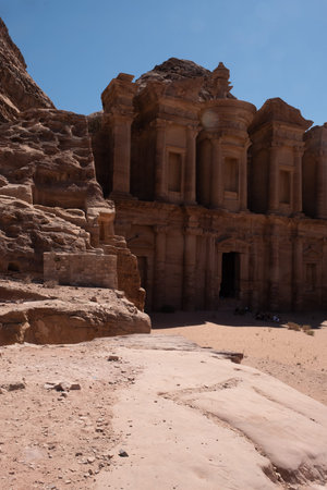 The Monastery, Petra's largest monument, in Jordan.