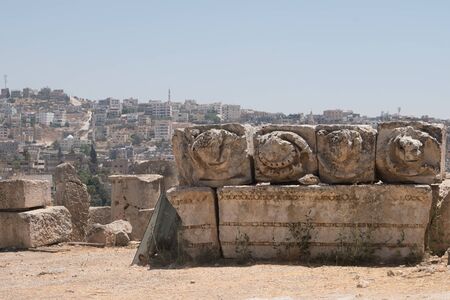 Jerash (Gerasa), ancient roman capital and largest city of Jerash Governorate, Jordan,の写真素材