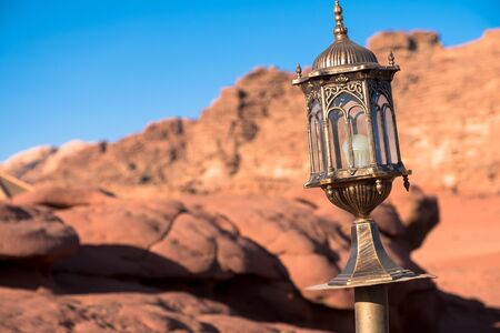 Panorama of   Wadi Rum desert, Jordanの写真素材
