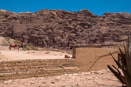 Ruins of Petra, World's UNESCO Heritage, Jordanのeditorial素材