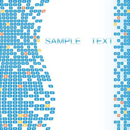 Mosaic color illustration vector designのイラスト素材