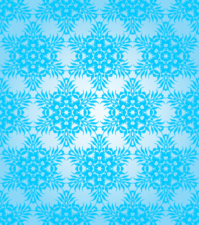 Vector illustration of Christmas snowflake ornament pattern.のイラスト素材