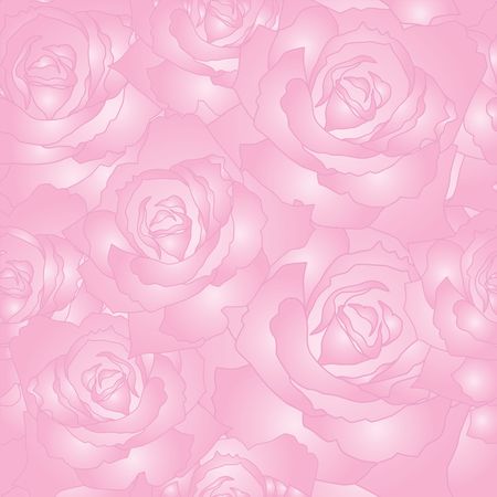 Seamless vector pattern of the stylised rosesのイラスト素材