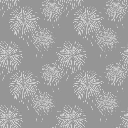 Abstract illustration of fireworks in the skyのイラスト素材