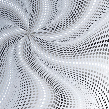 abstract doted wavy background with half tone effectのイラスト素材