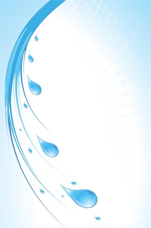 Blue water drops -  abstract a background.のイラスト素材