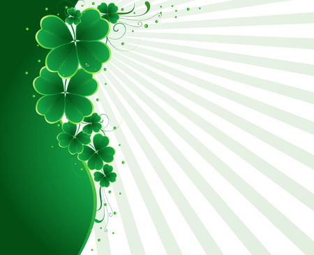 clover background for the St. Patrick's Dayのイラスト素材