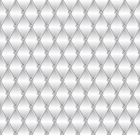 grey seamless background with a silvery ropeのイラスト素材