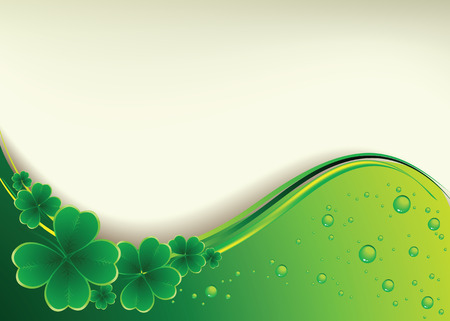Vector - clover background for the St. Patrick's Dayのイラスト素材