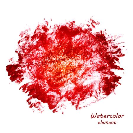Abstract watercolor art hand paint isolated on white background. Watercolor stains. Square watercolour bannerのイラスト素材