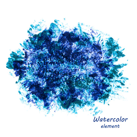 Watercolor vector background. Hand drawing with colored spots and blotches.のイラスト素材