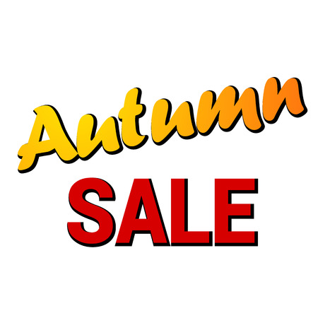 Autumn typographic. Fall leaf. Vector illustration EPS 10のイラスト素材