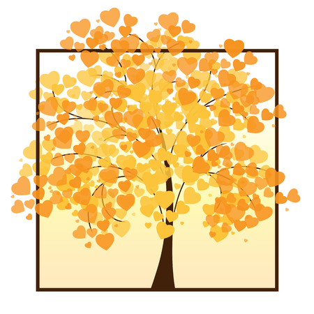 Beautiful autumn tree for your design. Vector illustration EPS 10のイラスト素材