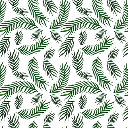 Seamless pattern with palm leaves .のイラスト素材