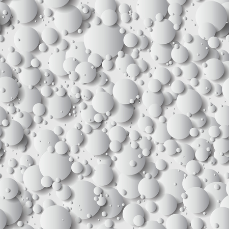 Seamless background of colorful bubbles. 3d effect balls bright colorful seamless background.のイラスト素材