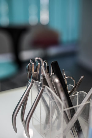 dental tools. Dental hygiene and healthcare concept.の写真素材
