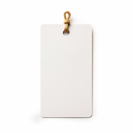 Trade blank tag, price tag for store, sales form. Insulated Label for gift wrapping.の素材