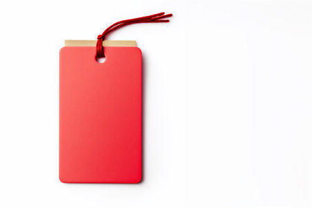 Trade blank tag, price tag for store, sales form. Insulated Label for gift wrapping.の素材
