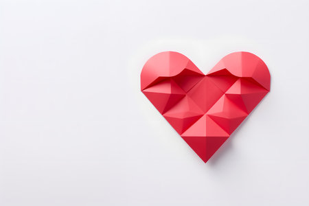 Pink and red neon 3D heart. For congratulations on Valentine's Day and Birthdayの素材
