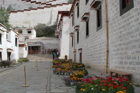 Potala Palace inside the buildingのeditorial素材
