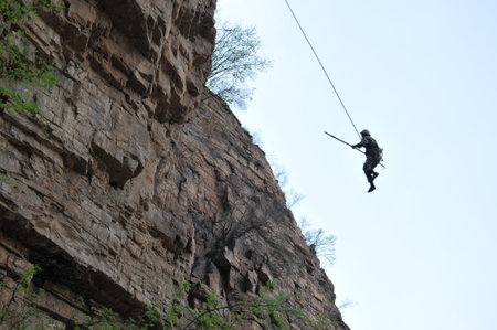 Demonstration of hydraulic engineeringのeditorial素材