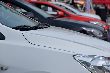 Cars promotional displaysの写真素材