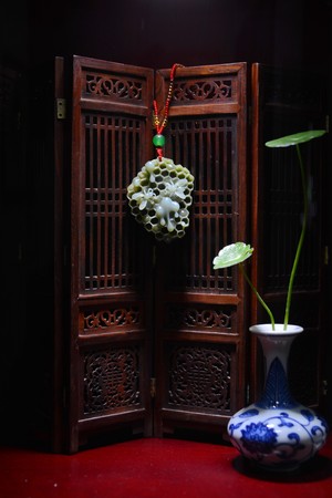 Jade ornamentsの写真素材