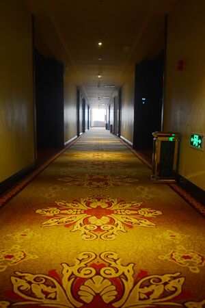 Hotel corridorのeditorial素材