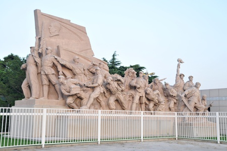 Tiananmen Square public sculptureのeditorial素材