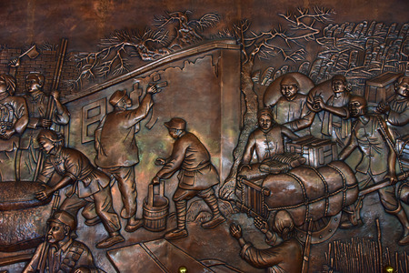 Army helping to cleanのeditorial素材