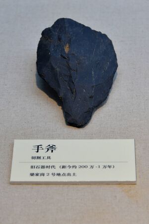 Stone hand axeのeditorial素材