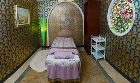 bed in beauty saloonのeditorial素材