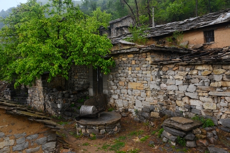 Deep countryside in Taihang Mountain, Henanのeditorial素材