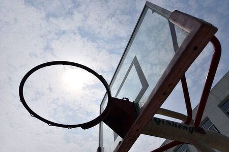 Basketball backboard basket