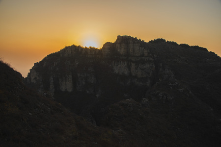 Sunset in the mountainsの写真素材