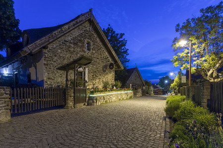 Tihany at nightのeditorial素材