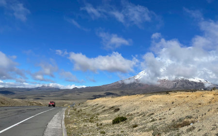 Via Ambato - Guarandaの写真素材