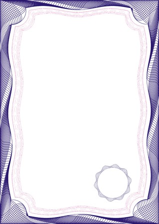 Certificats Frame blank template for a certificate or diplomaの写真素材