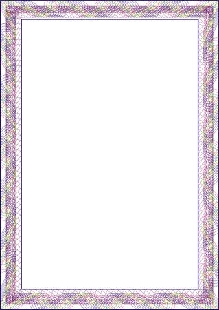 Frame blank template for a certificate or diplomaの写真素材