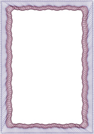 Frame blank template for a certificate or diplomaの写真素材