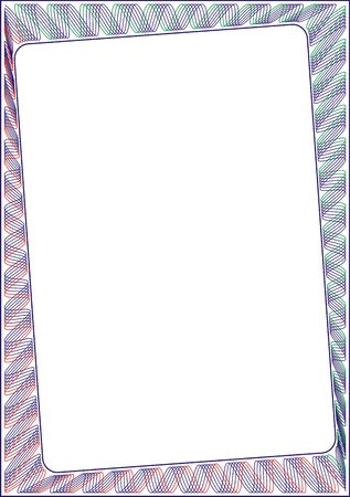 Frame blank template for a certificate or diplomaの写真素材