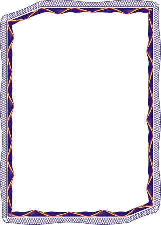 Frame blank template for a certificate or diplomaの写真素材