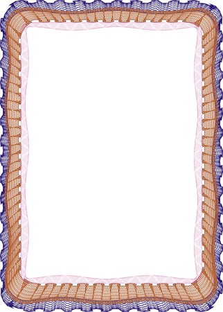 Frame blank template for a certificate or diplomaの写真素材