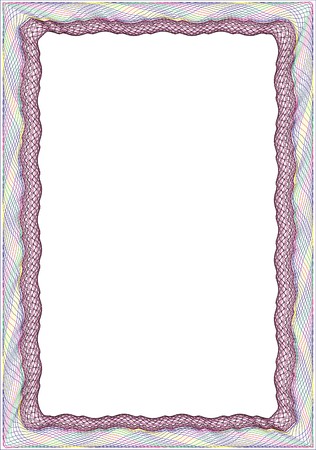 Frame blank template for a certificate or diplomaの写真素材