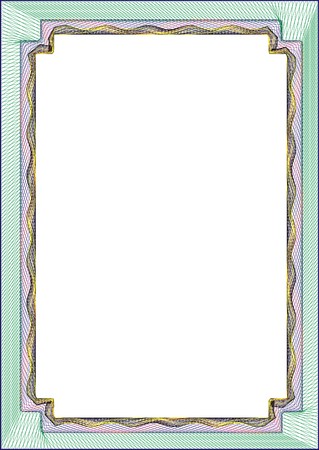 Frame blank template for a certificate or diplomaの写真素材