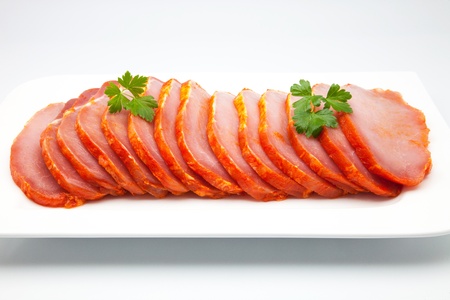 filets of raw meat of pigの写真素材