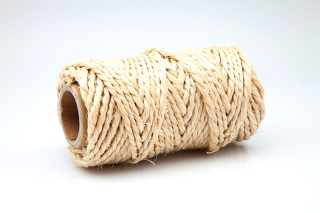made roll of rope of fibresの写真素材